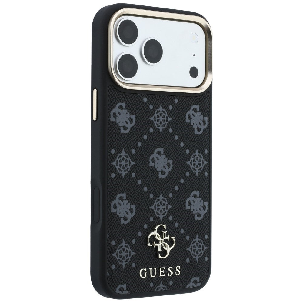Guess Peony 4G Small Logo MagSafe Case for iPhone 17 Pro / 18 Pro - Black_3