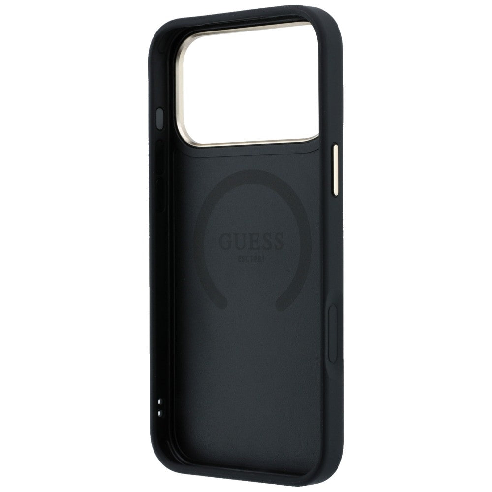 Guess Peony 4G Small Logo MagSafe Case for iPhone 17 Pro / 18 Pro - Black_6