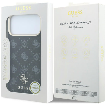 Guess Peony 4G Small Logo MagSafe Case for iPhone 17 Pro / 18 Pro - Black_7