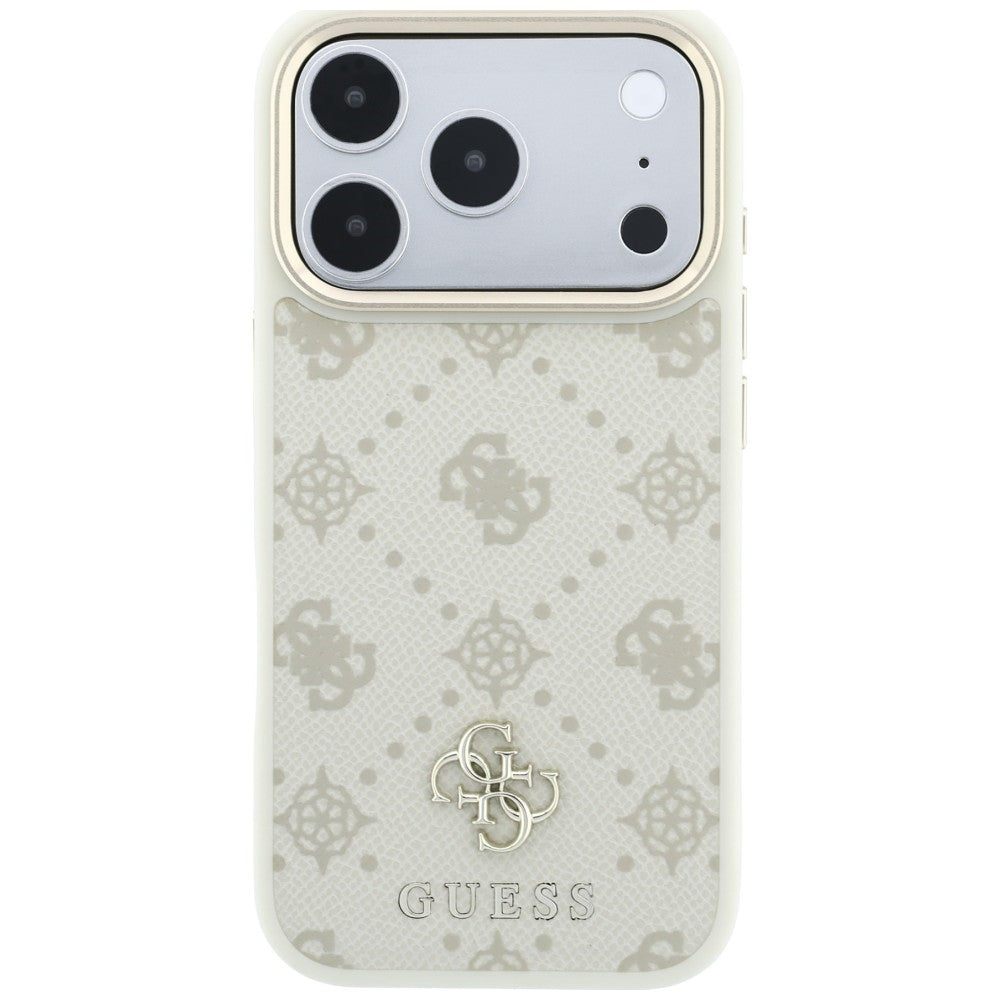 Guess Peony 4G Small Logo MagSafe Case for iPhone 17 Pro Max / 18 Pro Max - Beige_2