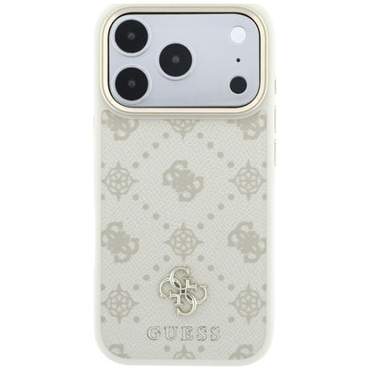 Guess Peony 4G Small Logo MagSafe Case for iPhone 17 Pro Max / 18 Pro Max - Beige_2