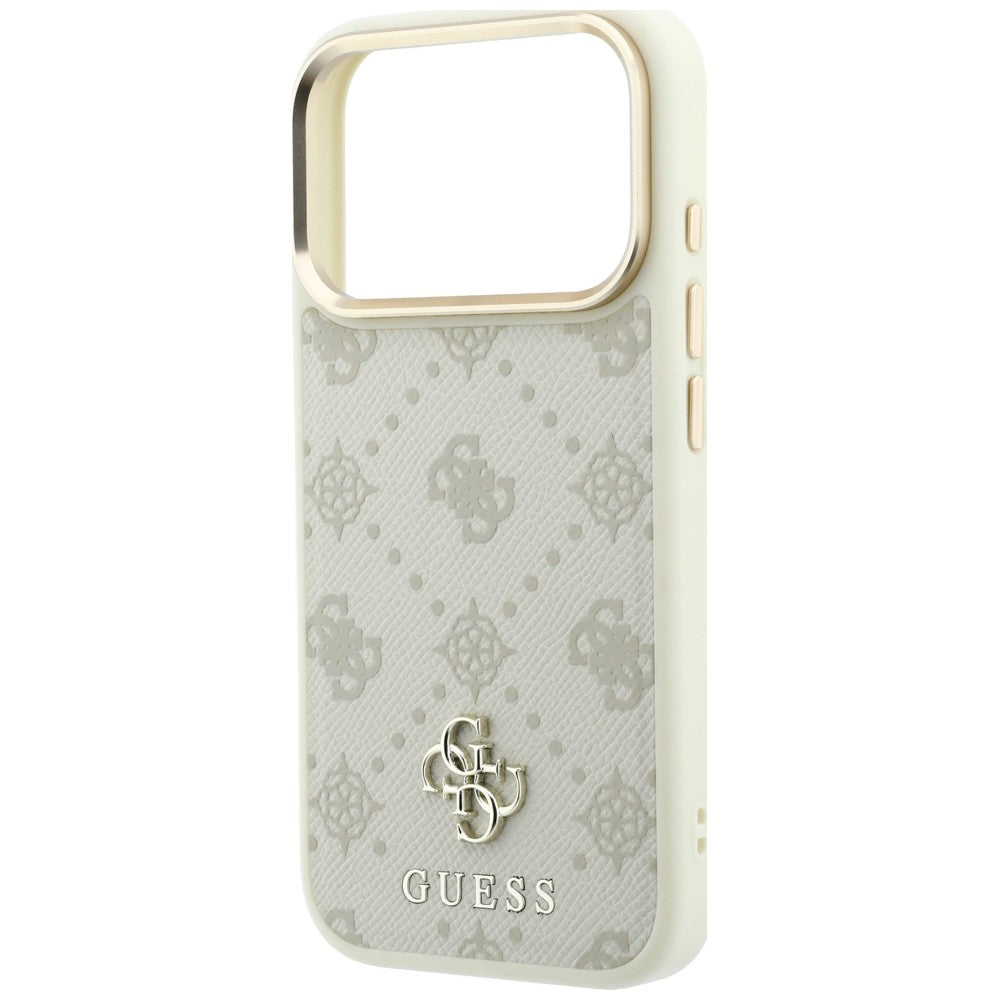 Guess Peony 4G Small Logo MagSafe Case for iPhone 17 Pro Max / 18 Pro Max - Beige_5