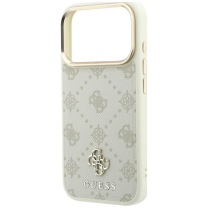 Guess Peony 4G Small Logo MagSafe Case for iPhone 17 Pro Max / 18 Pro Max - Beige_5