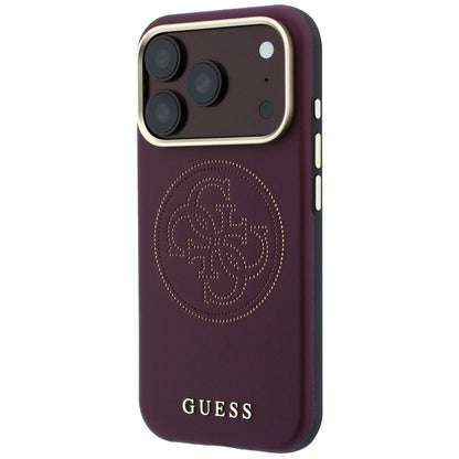 Guess Perforated 4G Gold Logo Magsafe Case for iPhone 18 Pro / 17 Pro - Burgundy_1