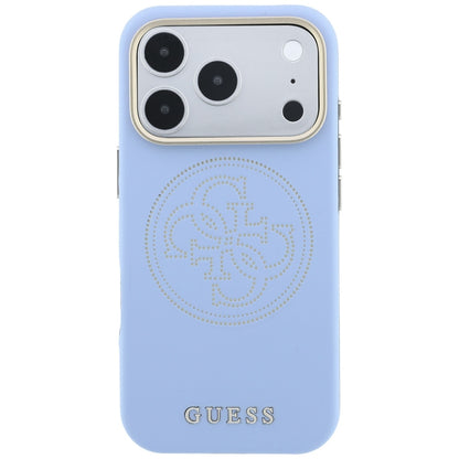 Guess Perforated 4G Gold Logo Magsafe Case for iPhone 18 Pro / 17 Pro - Light Blue_2