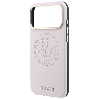Guess Perforated 4G Gold Logo Magsafe Case for iPhone 17 Pro / 18 Pro - Pink_5