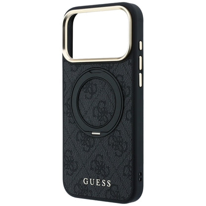 Guess Ring Stand 360 4G Classic Logo MagSafe Case for iPhone 17 Pro / 18 Pro - Black_5