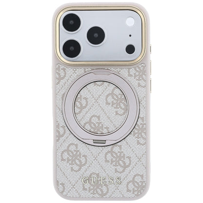 Guess Ring Stand 360 4G Classic Logo MagSafe Case for iPhone 17 Pro Max / 18 Pro Max - Pink_2