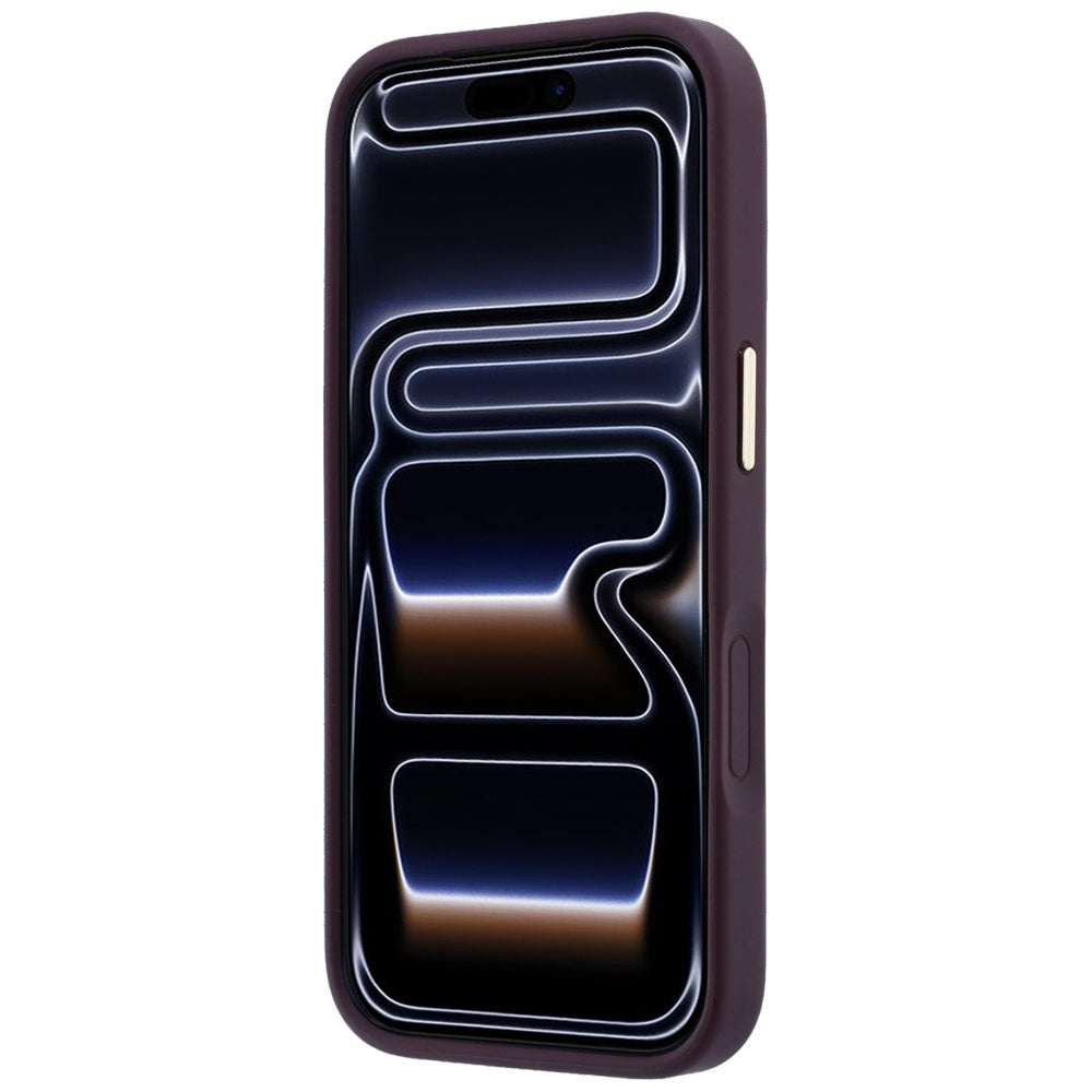 Guess Saffiano Peony &amp; Ring MagSafe case for iPhone 17 Pro / 18 Pro - burgundy_4