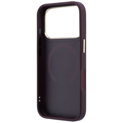 Guess Saffiano Peony &amp; Ring MagSafe case for iPhone 17 Pro / 18 Pro - burgundy_6