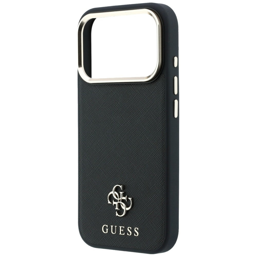Guess Saffiano Small 4G &amp; Classic Logo MagSafe Case for iPhone 17 Pro Max / 18 Pro Max - Black_5