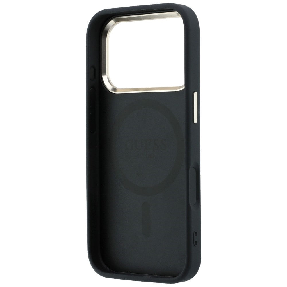 Guess Saffiano Small 4G &amp; Classic Logo MagSafe Case for iPhone 17 Pro Max / 18 Pro Max - Black_6