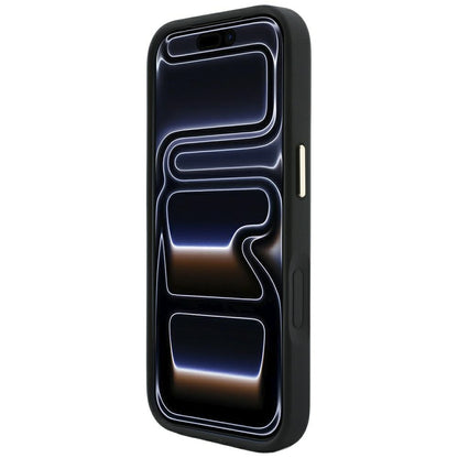 Guess Stripe Peony 4G Logo MagSafe Case for iPhone 17 Pro Max / 18 Pro Max - Black_4