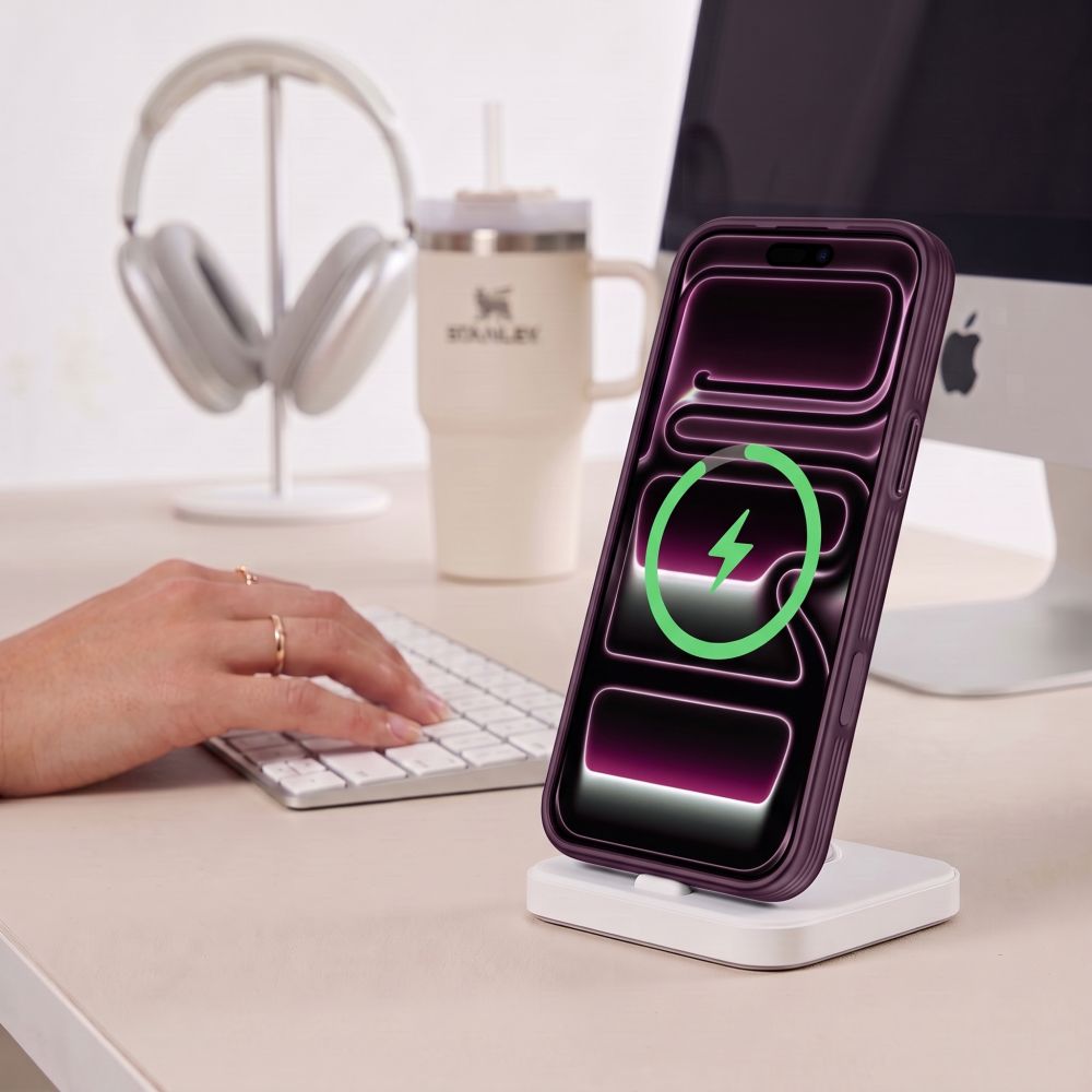 Tech-Protect MagPrime MagSafe CC case for iPhone 18 Pro Max / 17 Pro Max - burgundy_4