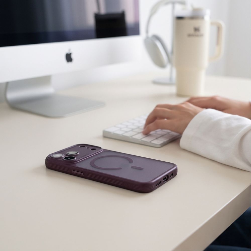Tech-Protect MagPrime MagSafe CC case for iPhone 18 Pro Max / 17 Pro Max - burgundy_7