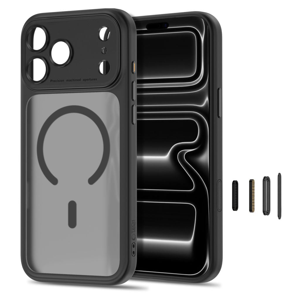 Tech-Protect MagPeak MagSafe CC Case for iPhone 18 Pro Max / 17 Pro Max - Matte Black_1