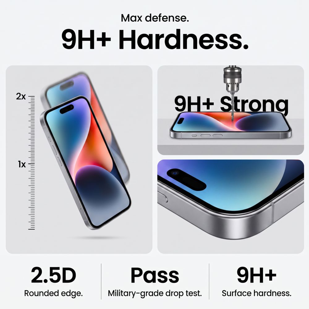 Tech-Protect Quick Set+ 2-Pack Tempered Glass for iPhone 18 Pro / 17 Pro_6