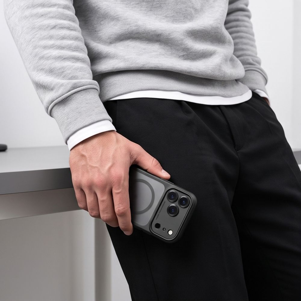 Tech-Protect MagPeak MagSafe CC Case for iPhone 18 Pro / 17 Pro - Matte Black_8
