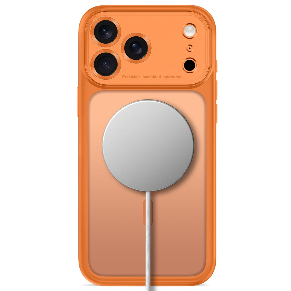 Tech-Protect MagPeak MagSafe CC case for iPhone 18 Pro / 17 Pro - matte orange_3