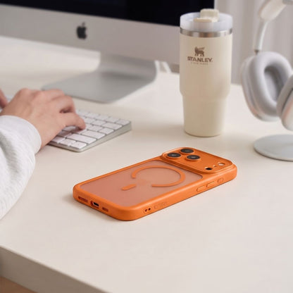 Tech-Protect MagPeak MagSafe CC case for iPhone 18 Pro / 17 Pro - matte orange_4
