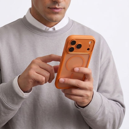 Tech-Protect MagPeak MagSafe CC case for iPhone 18 Pro / 17 Pro - matte orange_5