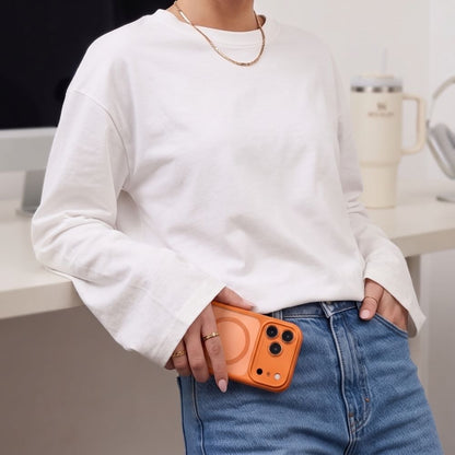 Tech-Protect MagPeak MagSafe CC case for iPhone 18 Pro / 17 Pro - matte orange_6