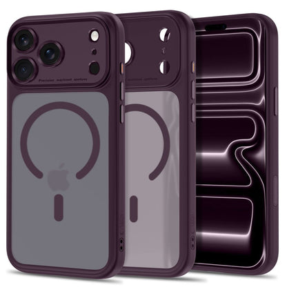 Tech-Protect MagPeak MagSafe CC Case for iPhone 18 Pro / 17 Pro - Dark Cherry Matte_0