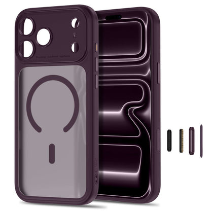 Tech-Protect MagPeak MagSafe CC Case for iPhone 18 Pro / 17 Pro - Dark Cherry Matte_1
