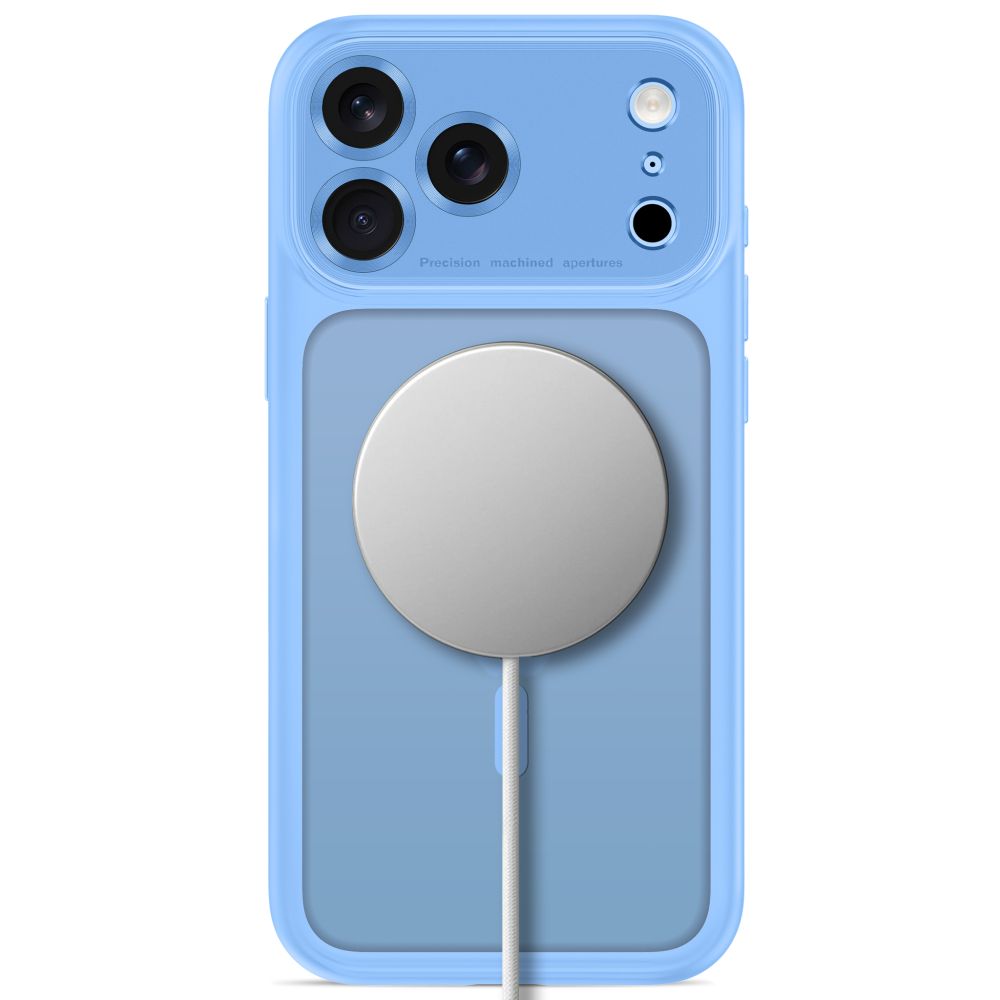 Tech-Protect MagPeak MagSafe CC Case for iPhone 18 Pro / 17 Pro - Light Blue Matte_3