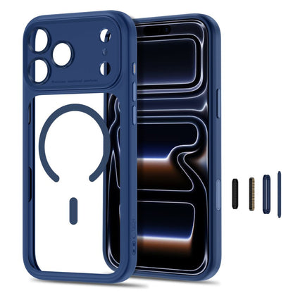 Tech-Protect MagPeak MagSafe CC Case for iPhone 18 Pro Max / 17 Pro Max - Clear Navy Blue_1