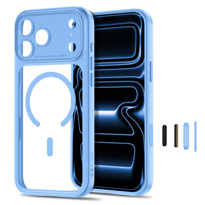 Tech-Protect MagPeak MagSafe CC Case for iPhone 18 Pro Max / 17 Pro Max - Clear Blue_1