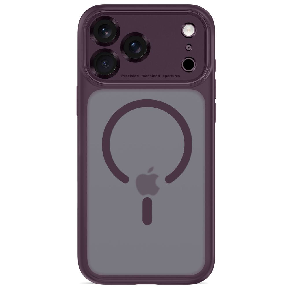Tech-Protect MagPeak MagSafe CC Case for iPhone 18 Pro Max / 17 Pro Max - Dark Cherry Matte_2
