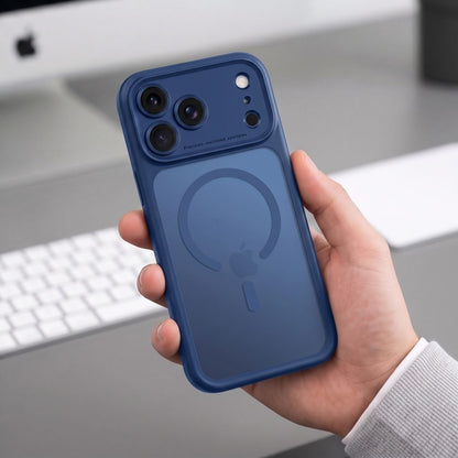 Tech-Protect MagPeak MagSafe CC Case for iPhone 18 Pro Max / 17 Pro Max - Matte Navy Blue_5