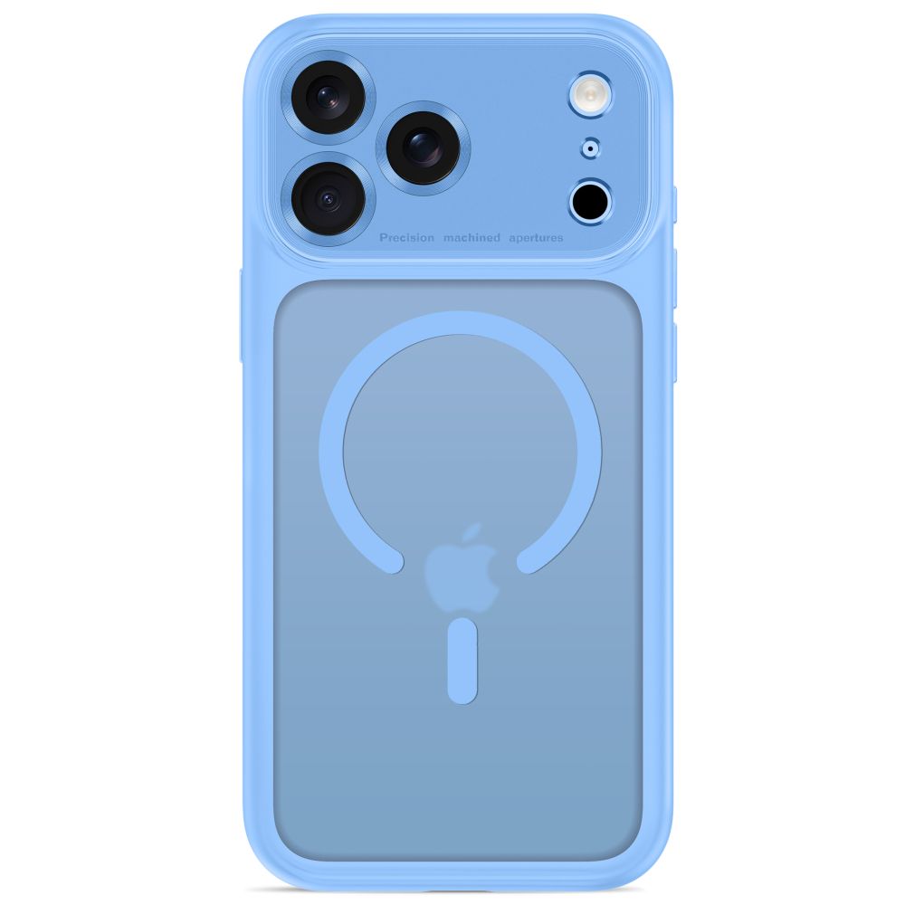 Tech-Protect MagPeak MagSafe CC Case for iPhone 18 Pro Max / 17 Pro Max - Light Blue Matte_2