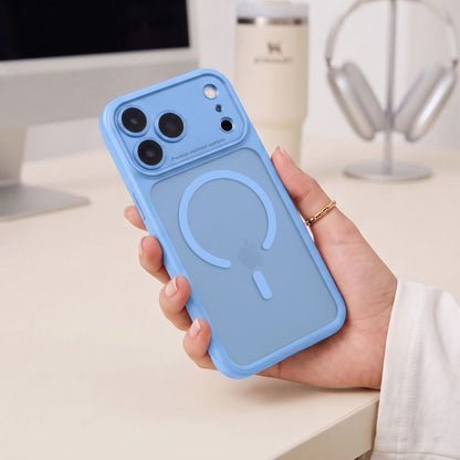 Tech-Protect MagPeak MagSafe CC Case for iPhone 18 Pro Max / 17 Pro Max - Light Blue Matte_4