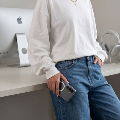 Tech-Protect FlexAir Hybrid MagSafe Case for Samsung Galaxy A17 / A18 4G / 5G - Transparent_4