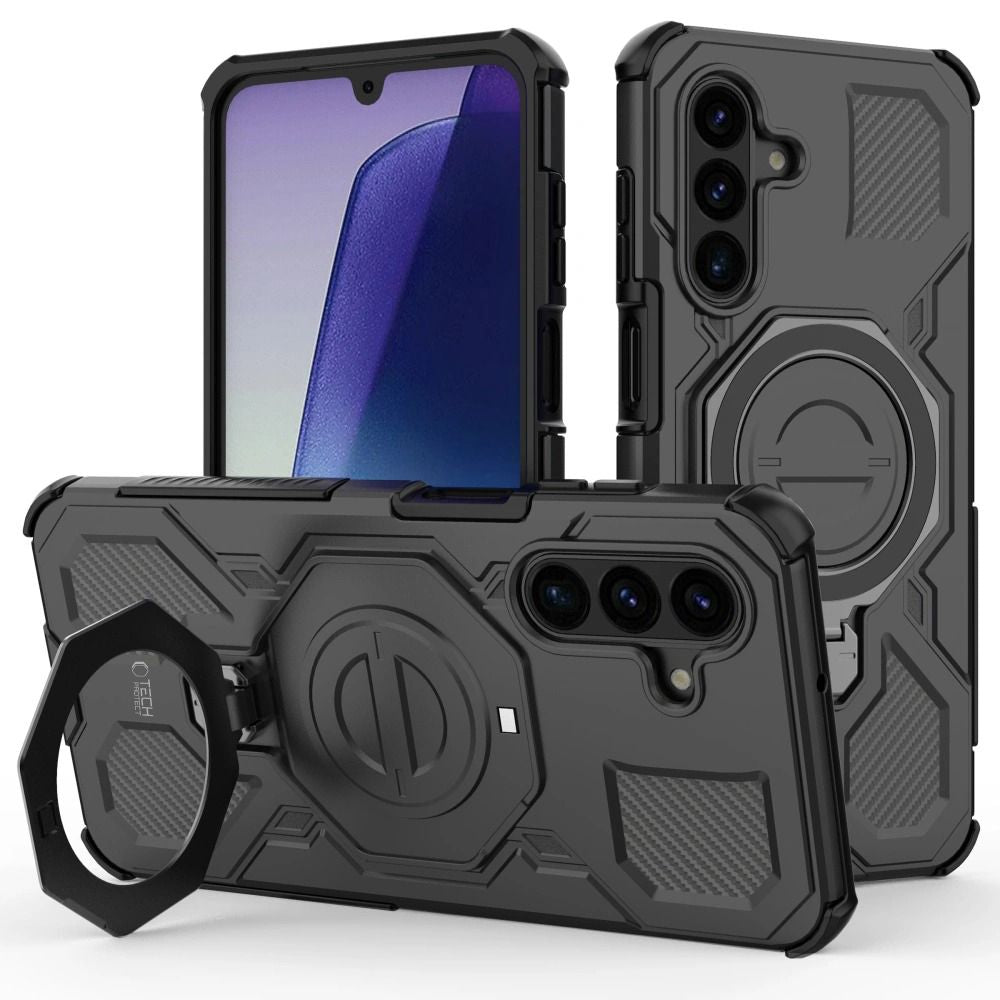 Tech-Protect TacticStand MagSafe Case for Samsung Galaxy A17 / A18 4G / 5G - Matte Black_0