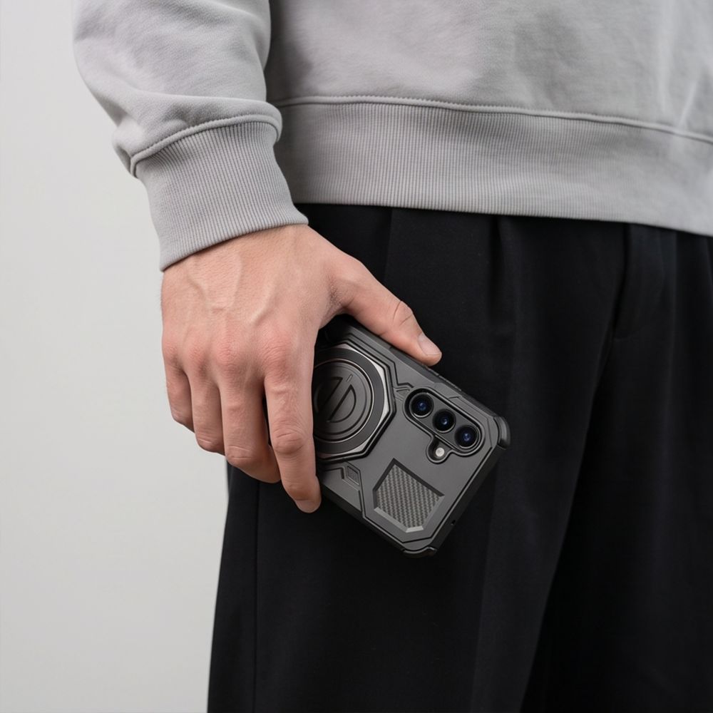 Tech-Protect TacticStand MagSafe Case for Samsung Galaxy A17 / A18 4G / 5G - Matte Black_8