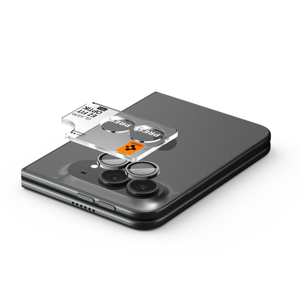 Spigen Optik Pro GLAS.TR EZ FIT 2-Pack Tempered Glass Camera Screen Protector for iPhone Duo - White_4