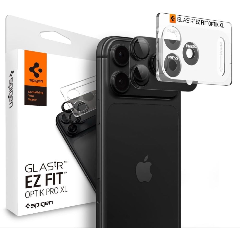 Camera Lens Protector Spigen GlastR EZ FIT Optik Pro XL for Apple iPhone 18 Pro Max, Dark Gray AGL12039_7