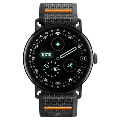Pasek Spigen Athlex Air na Google Pixel Watch 41 mm - czarno-pomarańczowy_1