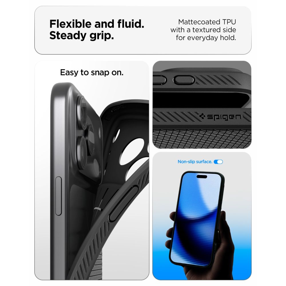 Hard Case Spigen Liquid Air / iPhone 18 Pro / 17 Pro / Preto / ACS12149_6