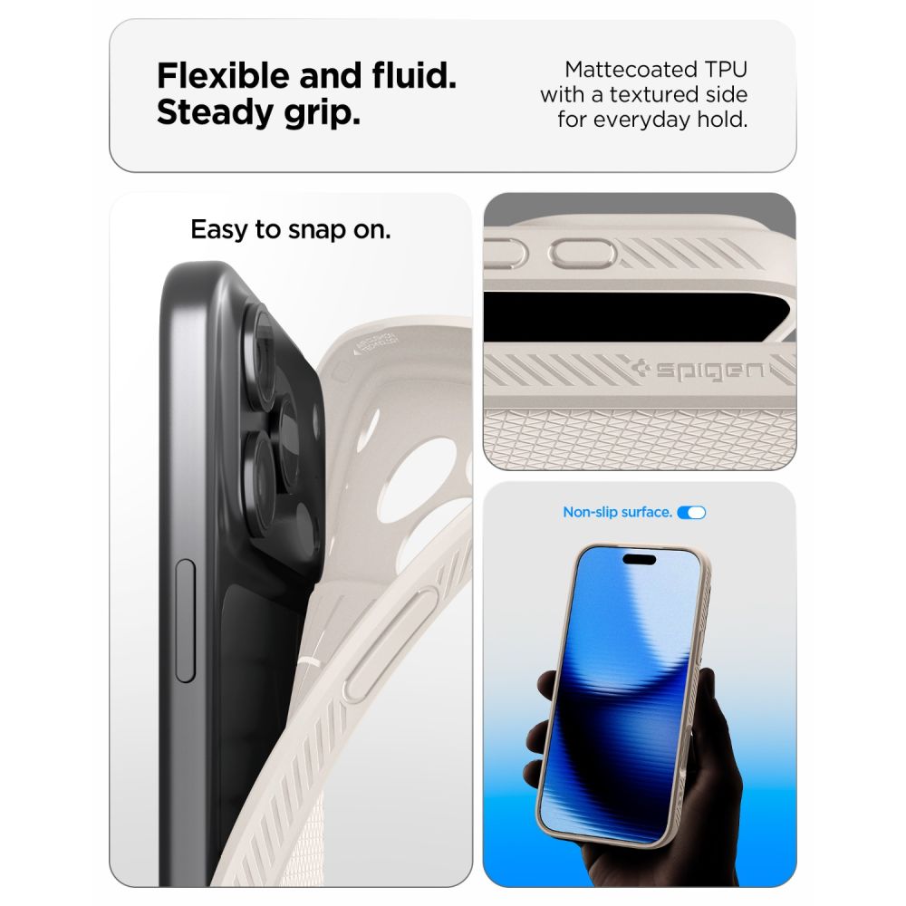 Hard Case Spigen Liquid Air / Natural Titanium / ACS12152_6