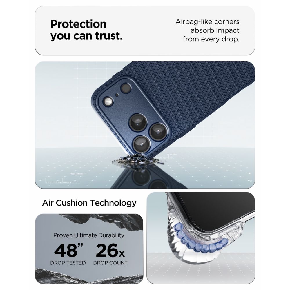 Capa Hard Case Spigen Liquid Air / Azul Marinho / ACS12112_8