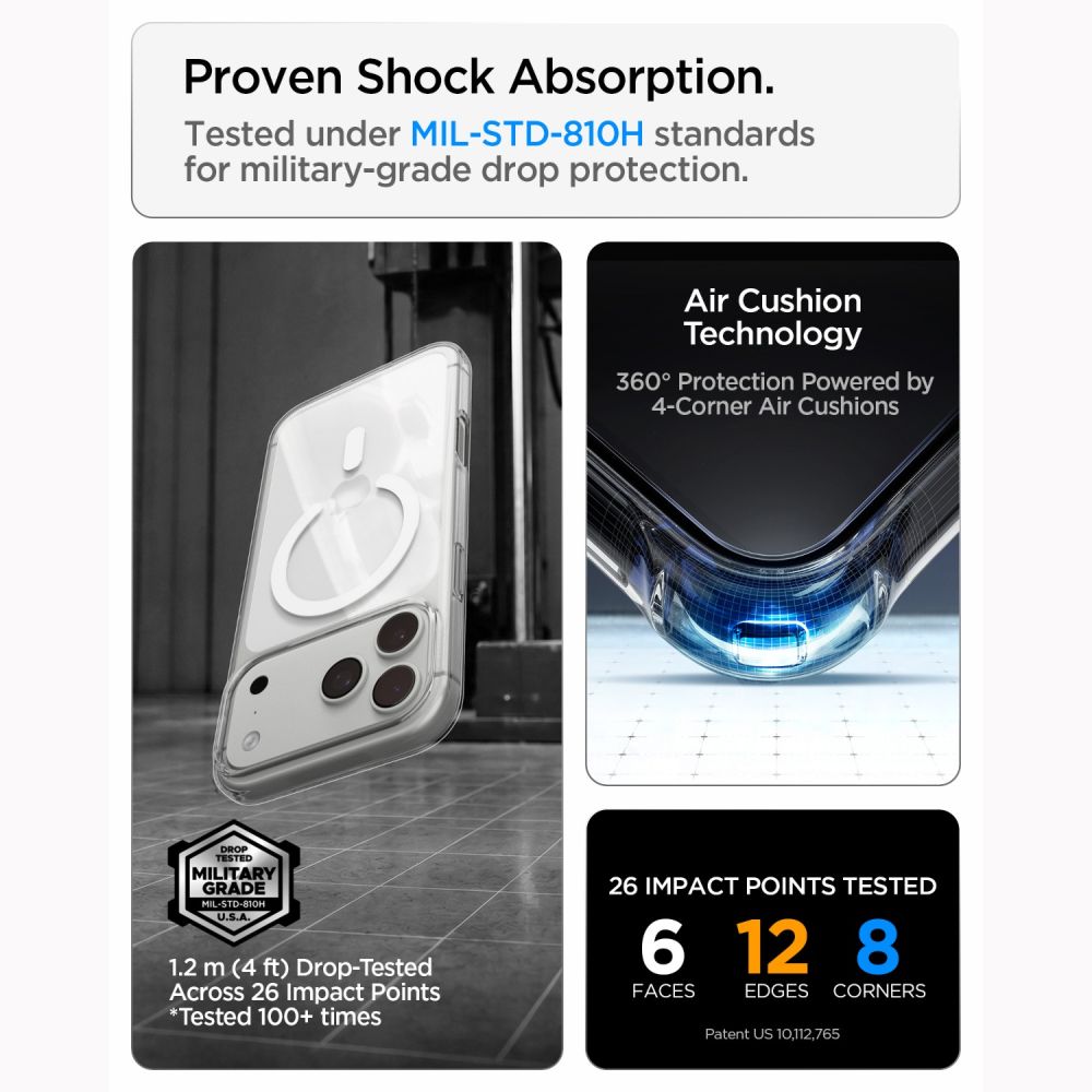 Spigen Liquid Crystal MagSafe Case for iPhone 18 Pro Max / 17 Pro Max - Clear and White_9
