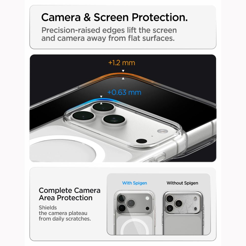 Spigen Liquid Crystal MagSafe Case for iPhone 18 Pro Max / 17 Pro Max - Clear and White_10