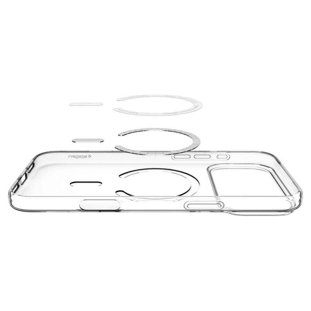 Spigen Liquid Crystal MagSafe Case for iPhone 18 Pro Max / 17 Pro Max - Clear and White_3