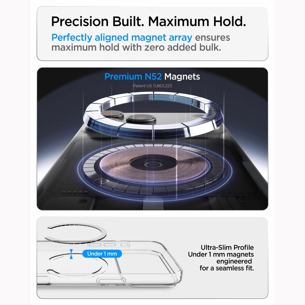 Spigen Liquid Crystal MagSafe Case for iPhone 18 Pro Max / 17 Pro Max - Clear and White_7