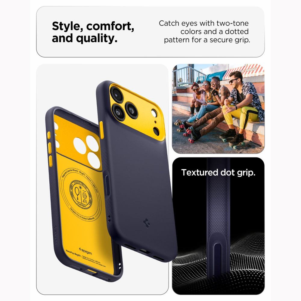 Hard Case Spigen Nano Pop com MagSafe para Apple iPhone 18 Pro / 17 Pro / Blueberry Navy ACS12178_5