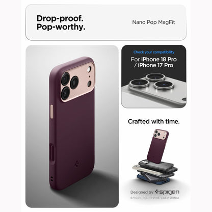 Capa Protetora SPIGEN Nano Pop com MagSafe / Burgundy Bean ACS12179_9